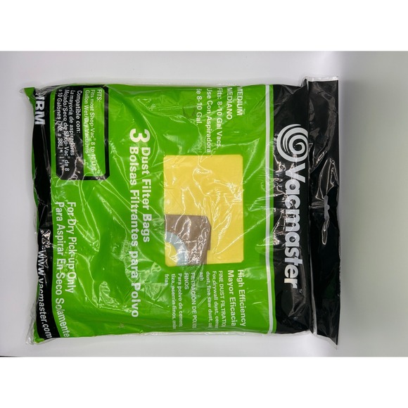 Vacmaster Other - Vacmaster VHBM 3 Pack High Efficiency Dust‎ Filter Bags for 8-10 Gallon Vacuums